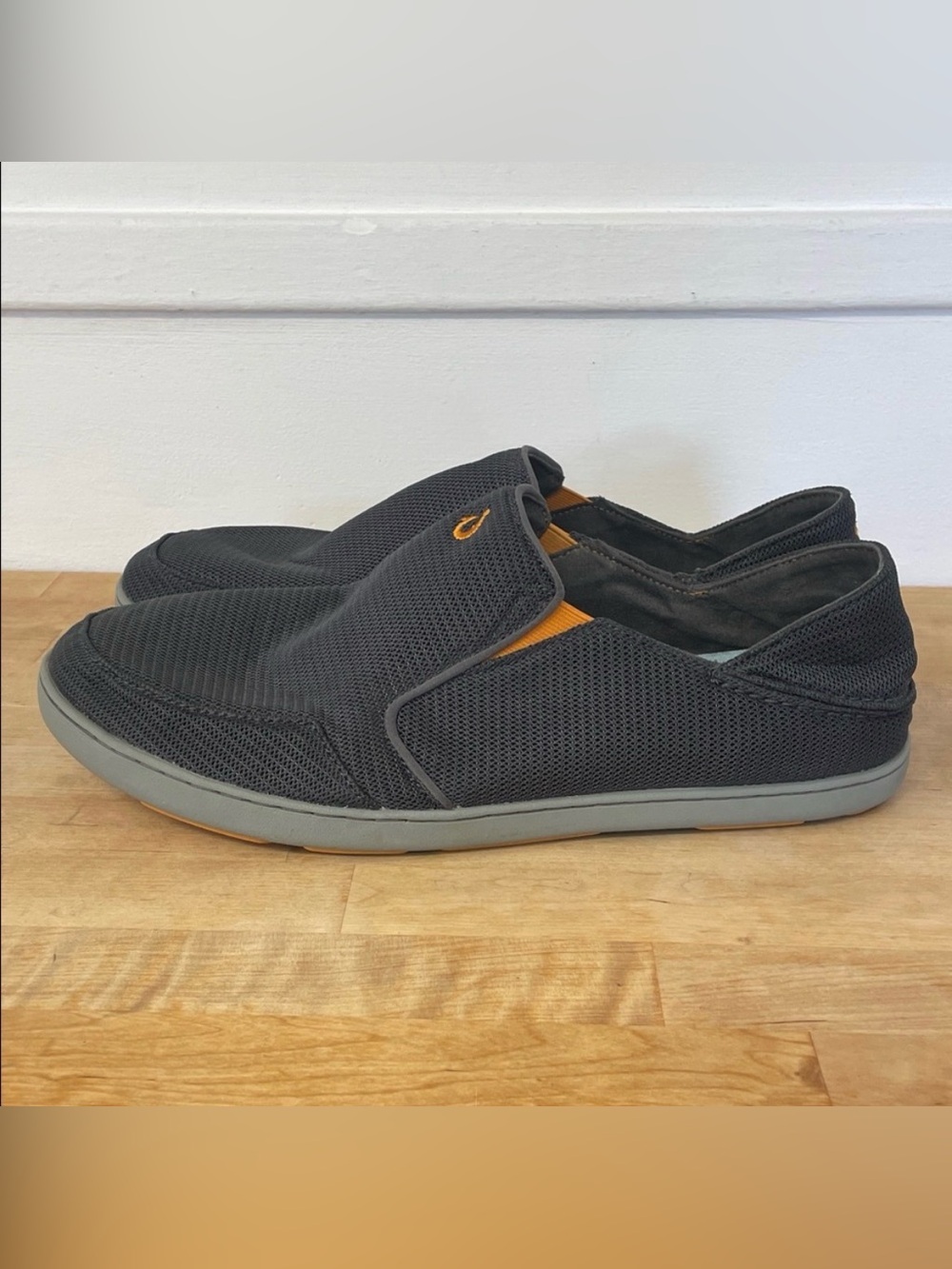 OLUKAI Nohea Mesh Men's Slip On Sneakers, Lightweight convertible shoes size 13